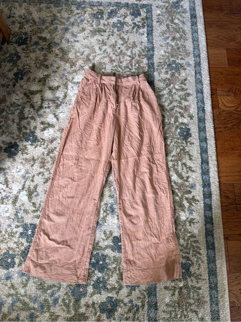 Abercrombie & Fitch Dusty brown Linen Blend Pants